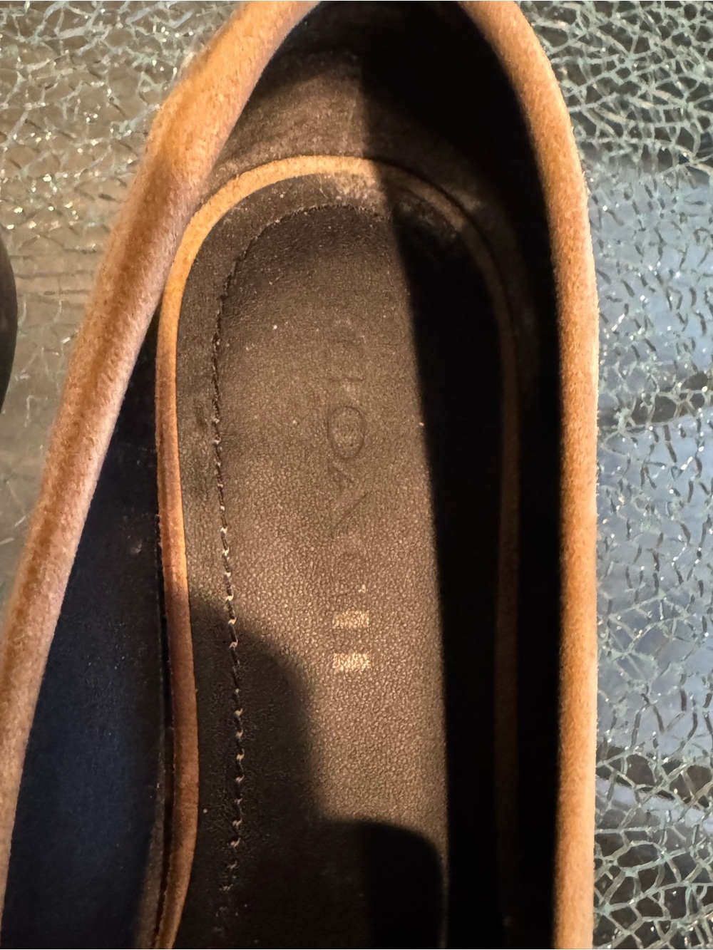 Coach Women’s Suede Penny Loafers in Tan - Classic Slip-On Style 10 - Picture 8 of 9